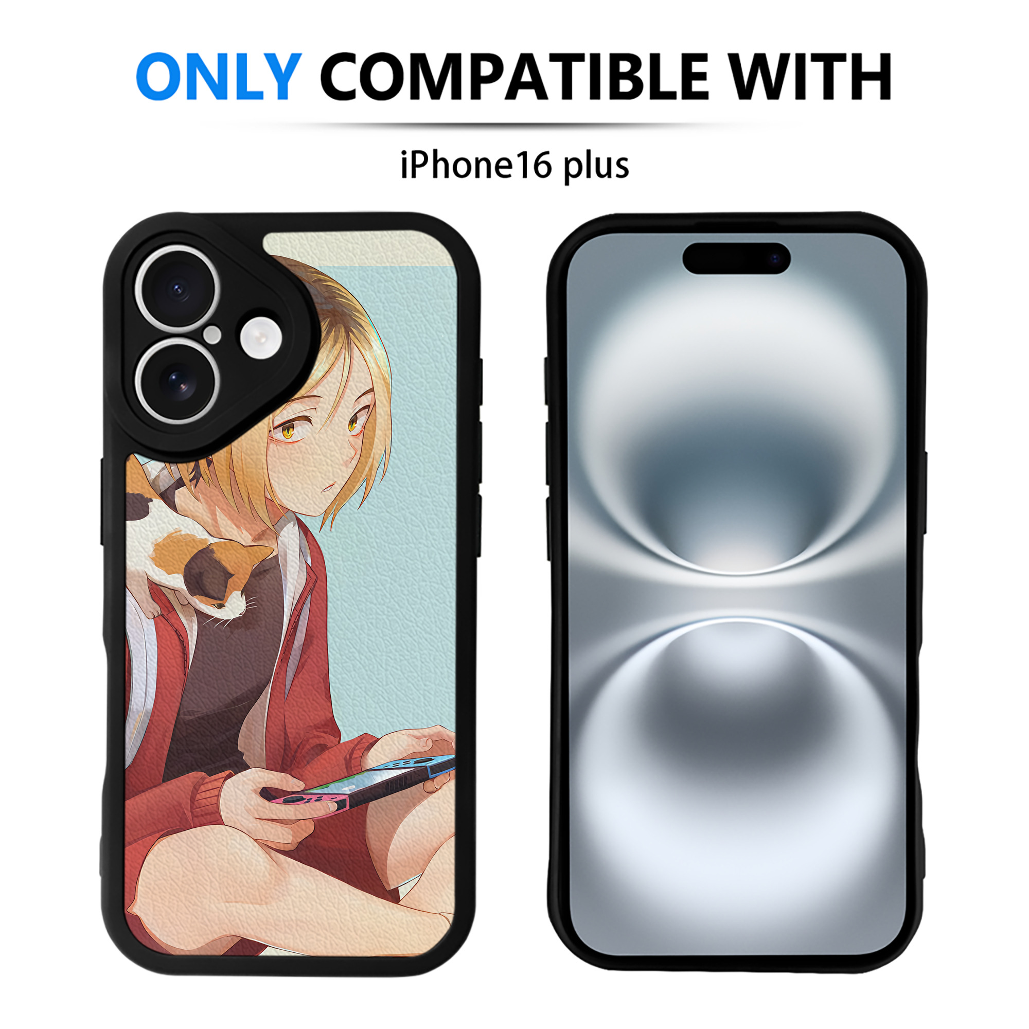（画像用） ハイキュー!! Haikyu!! 【iPhone 16シリーズ対応】シリコンスマホケース（レザー調） 材質：シリコン